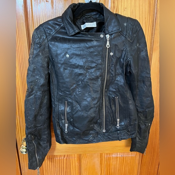 Whistles Black Leather Jacket - Picture 6 of 10